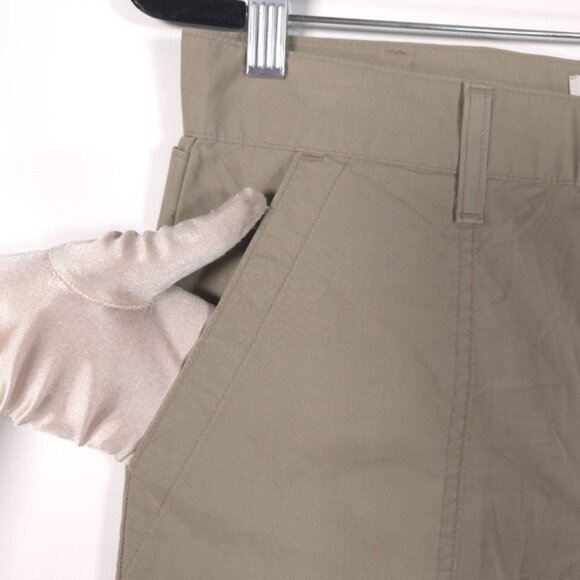 AGOLDE Women’s Pants Tan Stretch Cotton Daria Utility Cargo Cropped Size 27 - Picture 13 of 16